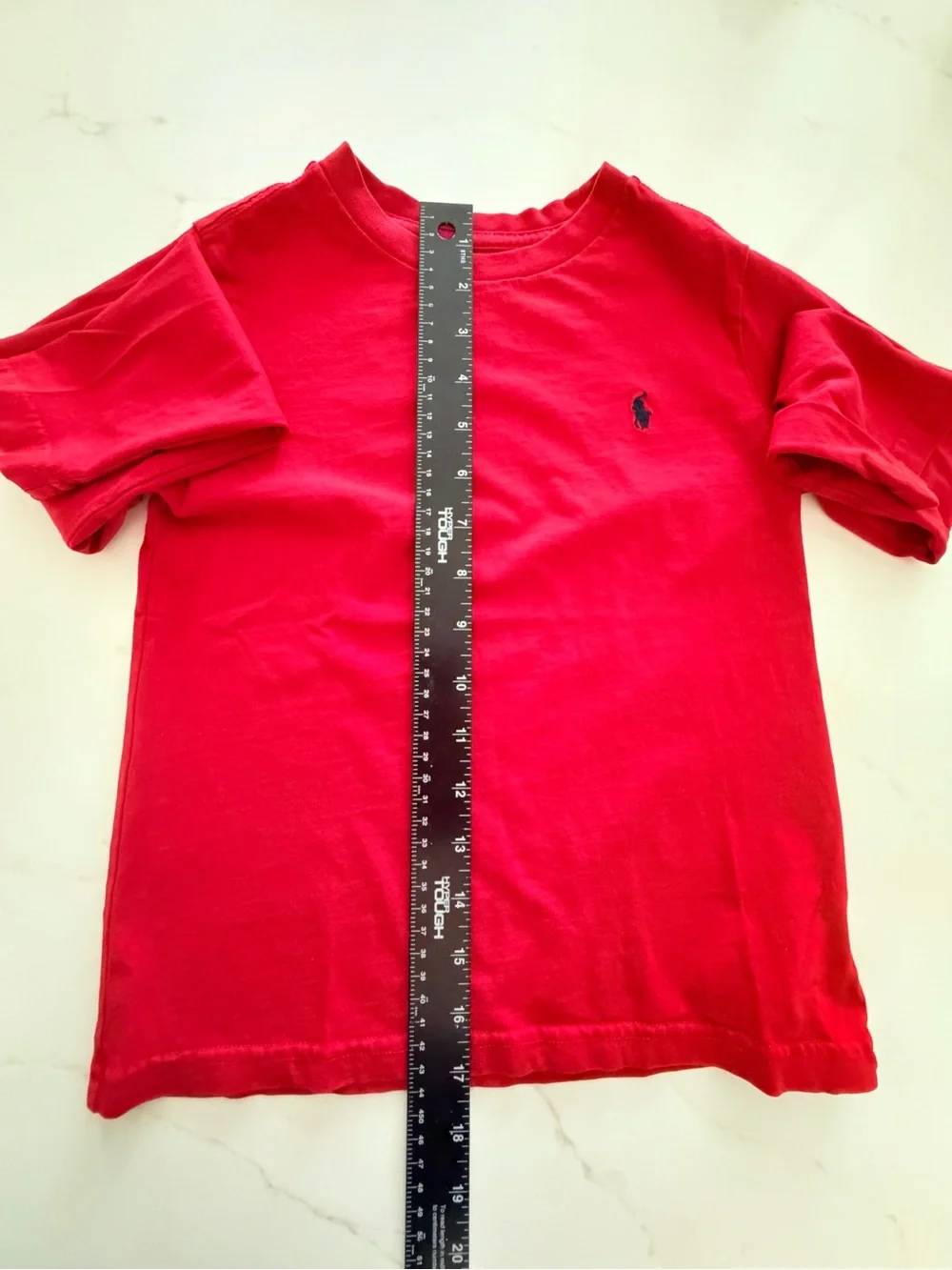Polo Ralph Lauren Boys Red Long Sleeve Logo Tee Size 5